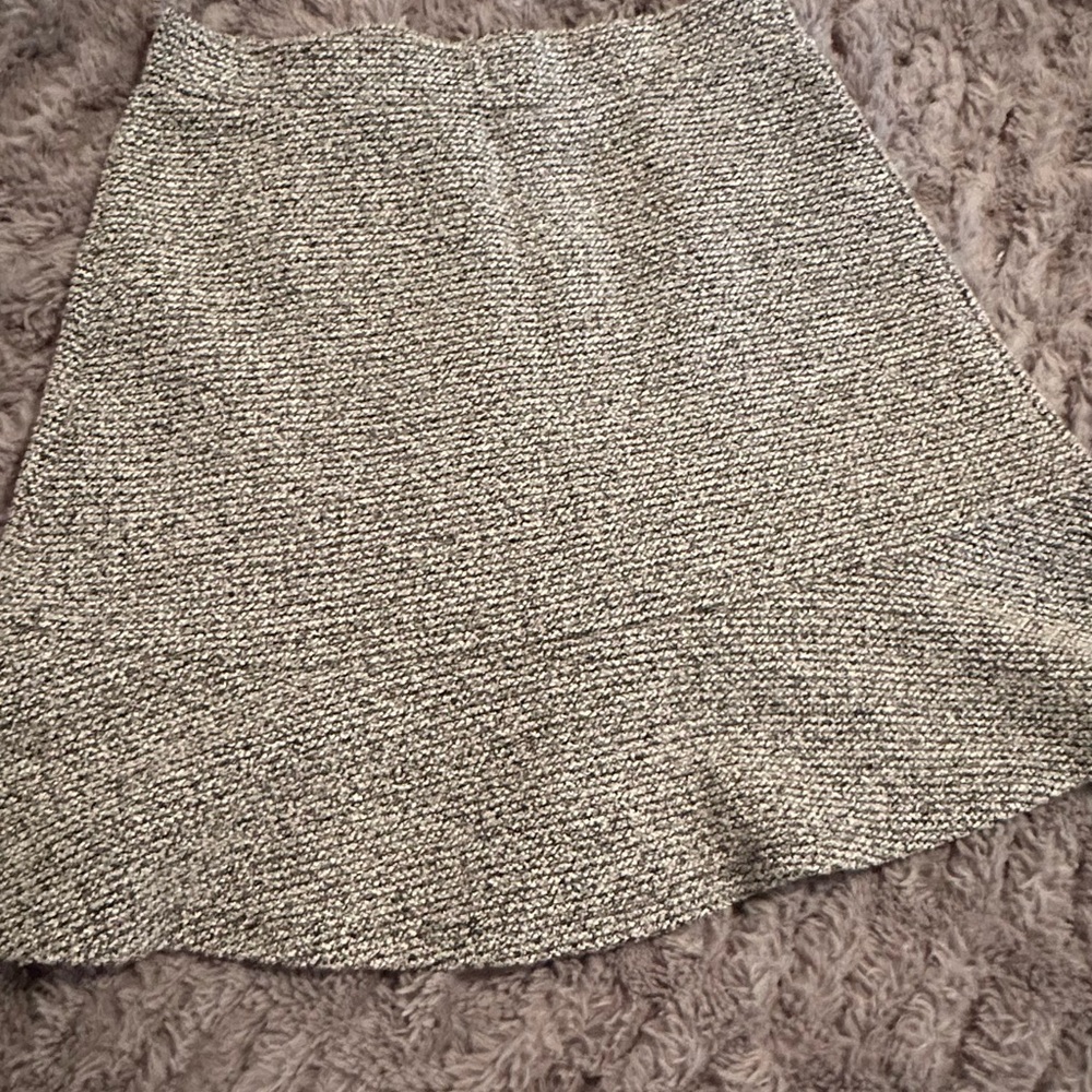 LOFT Gray A-Line Mini Skirt for Casual Wear